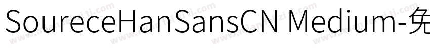 SoureceHanSansCN Medium字体转换